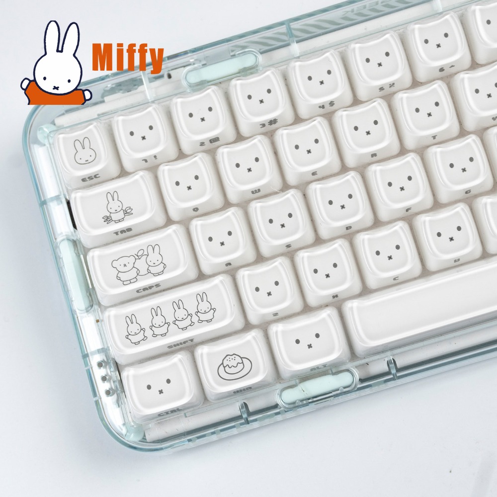 Pc Gaming Lounge - Capuchons de touches Kawaii Miffy, lapin